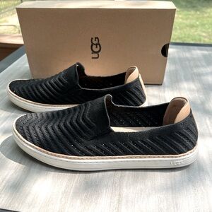 UGG Black Slip On Shoes, Size 8.5